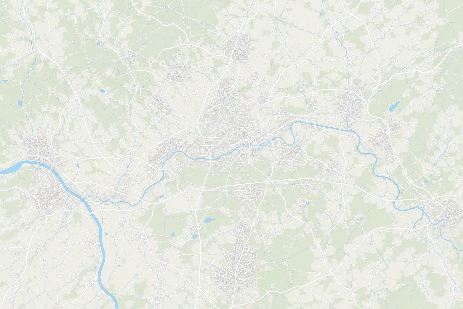 Karte zur Orientierung zwischen Offenbach am Main und Rüsselsheim